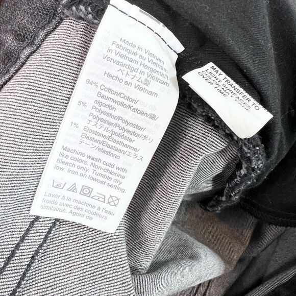 Madewell The Perfect Vintage Crop Jeans Womens 37(L) Black Wash Straight New - Picture 8 of 12